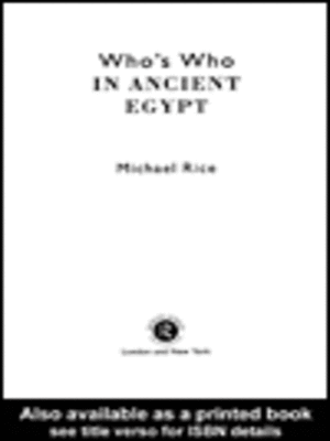 cover image of Who's Who in Ancient Egypt